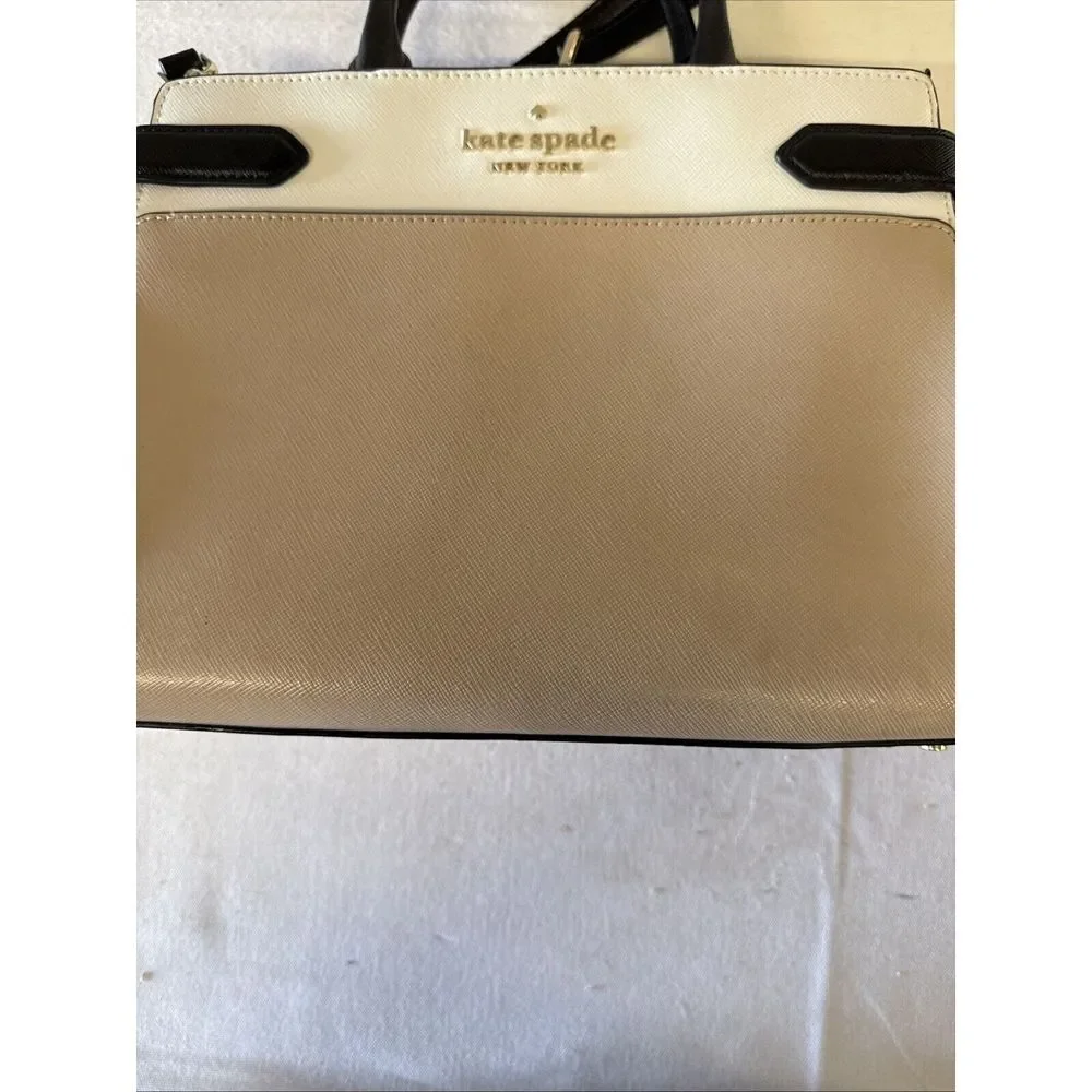 KATE SPADE NEW YORK STACI MEDIUM SATCHEL PURSE LEATHER‎ COLORBLOCK TOTE Bag